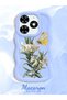 Tecno Spark 20 Compatible Case Camera Protector Blue Silicone Couple Phone Case Butterfly Pattern - 2