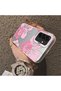 Samsung Galaxy A26 Compatible Silicone Edge Hard Back Case Couple Phone Case with Floral Pattern - 4