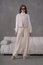 Floral Embroidered Linen Vest Set - 2