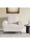 HASSA SINGLE SEATER SOFA - BEIGE - 2