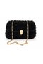 Women's Black Chain Strap Shoulder Bag Stylish Handbag Daily and Special Occasion Bag - 4