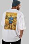 Vincent Van Gogh Oversize Back Printed White T-Shirt Unisex 100% Cotton Premium Design Streetwear - 7
