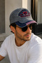 Men's Vintage Gray Baseball Cap Adjustable Distressed Cotton Cap - 5
