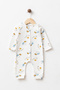 Baby Little Turtle 3-6-9 Months Cotton Cuffless Jumpsuit Newborn Hospital Release Baby Outfit Yk1954