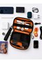 Men's Hand Bag Parachute Fabric Water Resistant Portfolio Style Hand Bag Shaving Cosmetic Bag 23*14cm - 2