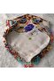 Handmade Needlework Writing, Scarf, Yemeni, Mevlit Cover, Head Cover, 4 Sides Embroidered, 100% Cotton, 100*100cm - 7