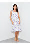 White Floral Print Nightdress