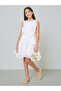 Teens Layered Dress With 3D Flower Detail - 2