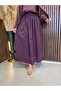 Zena Lace Detailed Lined Skirt |   Plum - 3