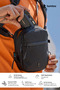 Aviator X-Pac Series T37 1.3L Black Hand and Shoulder Bag - T37S1D2