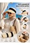 Foldable Roll-Up Straw Visor Hat, Women's Summer Straw Sun Hat, Portable Beach Hat in a Bag