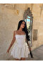 White Liora Eyelet Corsage Dress - 3