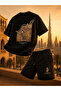 Premium Design Model Oversize Arabica Large Print Detailed Cotton Set - 3