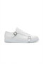 Zrc191 High Quality Belt Detailed Stylish Casual Men's Sneaker White - 3