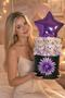 Luxury Purple Star Balloon 6-Piece Plush Teddy Bear Gift Box |   Romantic Gift for Lover, Girl - 2