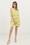 Yellow Ruffled Women's Mini Dress - 4