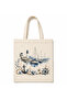 Sea Concept Printed Raw Cloth Bag, Shoulder Bag, Shopping Cloth Bag, Sublimation Printed Cloth Bag - 3