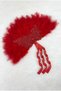 Red Bridal Fan, Sparkling Vip Pine Laced Henna, Bachelorette Party Bridesmaid Circumcision Wedding Promise - 3
