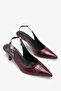 Goya Women's Heeled Shoes - Burgundy Crocodile - 2