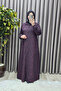 Women's Clothing Plus Size Space Fabric Maze Pattern Buttoned Shirt Dress - 8