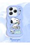 Infinix Hot 40 Compatible Case Camera Protector Blue Silicone Couple Phone Case Stripe Pattern - 2