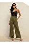 Flexi Waist Linen Blend Wide Leg Trousers - 3