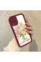 Samsung Galaxy M12/A12 Compatible Case Camera Protector Burgundy Silicone Couple Phone Case Floral Pattern - 2