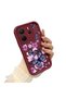 Xiaomi Redmi Note 14 4g Compatible Case Camera Protector Burgundy Silicone Couple Phone Case Butterfly Pattern - 3
