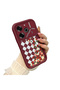 Tecno Pova 6 Compatible Case Camera Protector Claret Red Silicone Couple Phone Case Floral Pattern - 2
