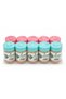 Bamboo Toothpicks Natural Wood Flip-Top Dispenser Jars - Pack of 10