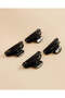 Women Black Hair Claw Set (Pack Of 4) - 2
