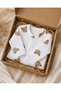 100% Cotton Teddy Bear Patterned Baby Romper with Long Sleeves and Snap Fasteners 0-3 Months 3-6 Months 6-9 Months - 7