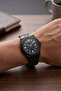 Black Steel Band Calendar Honeycomb Dial Men's Wristwatch - 2