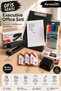 Office Series Executive Office Set |   Black A4 Secretary's Set, 50 Sheets of A4 Paper, Stapler, Hole Punch, 8 Color Pens and 3 Packs of Staple Wire