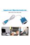 USB 2.0 To Serial RS232 Chipset 9 Pin Adapter White/Blue - 4