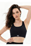 Black Yoga Pilates Bra with Chest Pads Sports Black Bustier Tank Top