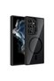 Galaxy S23 Ultra Case with Camera Stand, Magsafe Supported, Transparent Back, Silicone Omsy - 4
