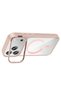 iPhone 17 Pro Case with Camera Stand Magsafe Supported Transparent Back Silicone Senk - 4