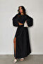 Raw Linen Bohemian Blouse Skirt Set - 5