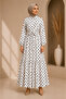 Summer Patterned Mango Fabric Comfortable Fit Dress