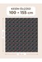 100% Cotton Satin Fabric 100X155 cm Navy Blue Pink Floral Patterned Decorative Patchwork Fabric - 2