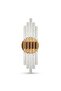 Bhbackhome Aura Medium 39 سم - مصباح حائط LED بتصميم عصري - ذهبي - ضوء النهار