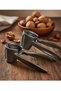 Metal Walnut and Hazelnut Cracker Set of 2