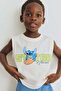 Print-motif cotton vest top - 2