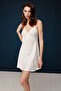 Women's Ecru Viscose Nightgown Dressing Gown Set 30016 - 5