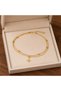 Women's Gold Color Elegant Steel Anklet with Tree of Life Figure – Minimal Design Adjustable 316L Stainless - 3