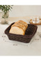 Wicker Look Rattan Bread Basket Plastic Mesh Serving and Presentation Basket (4 Models 2 Color Options)