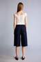 100% Cotton High Waist Jean Indigo Jean Bermuda Shorts G8585Ax26Hs - 5