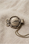 Authentic Necklace with Cast Brass Pendant and Brass Chain - 2