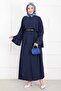 Ceyda Tesettür Abaya Navy Blue - 3
